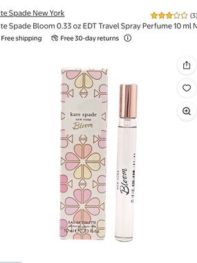 kate spade Bloom Travel Spray - Pink & Rose Gold